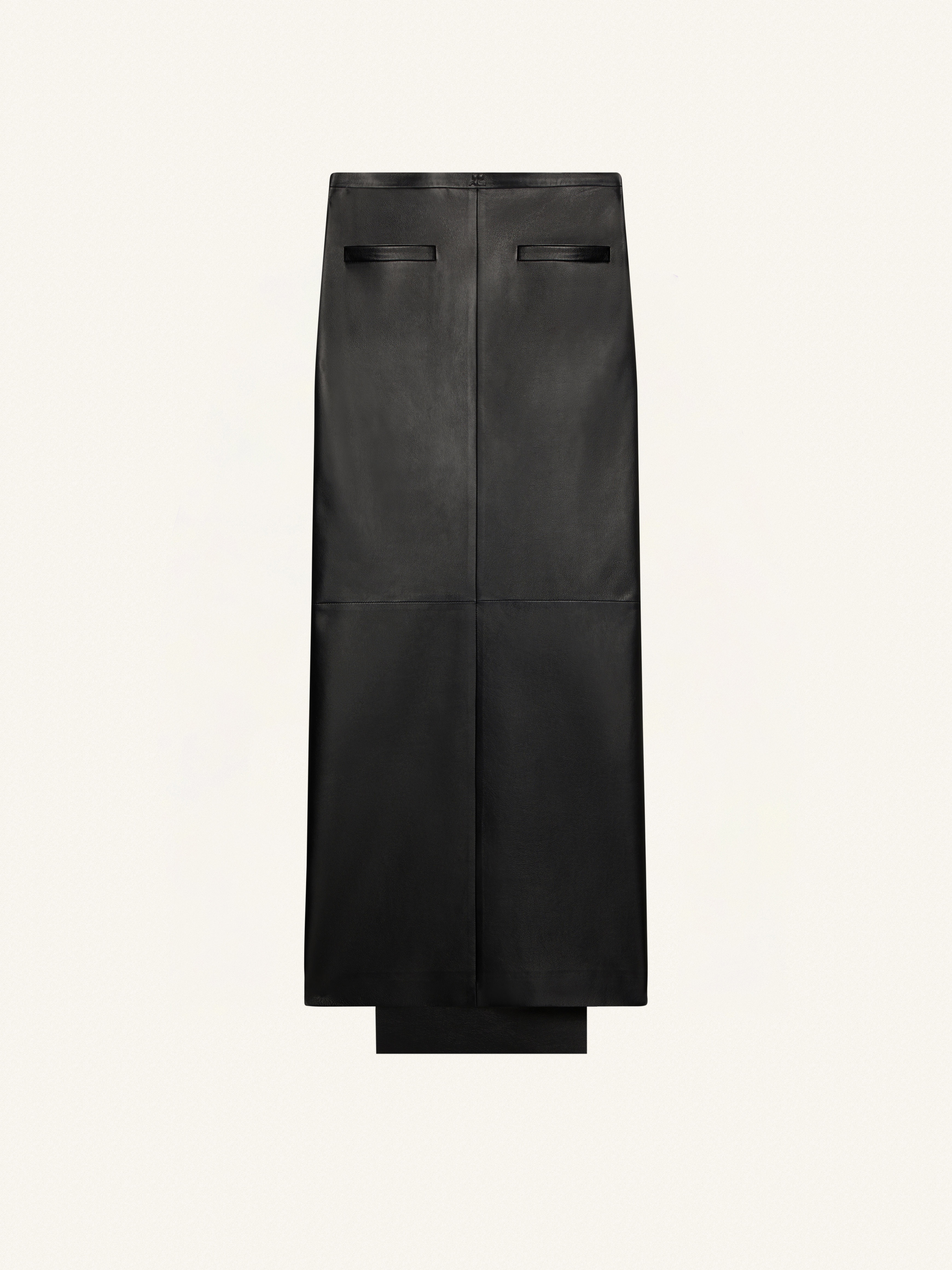VINTAGE LEATHER LONG SKIRT - 1