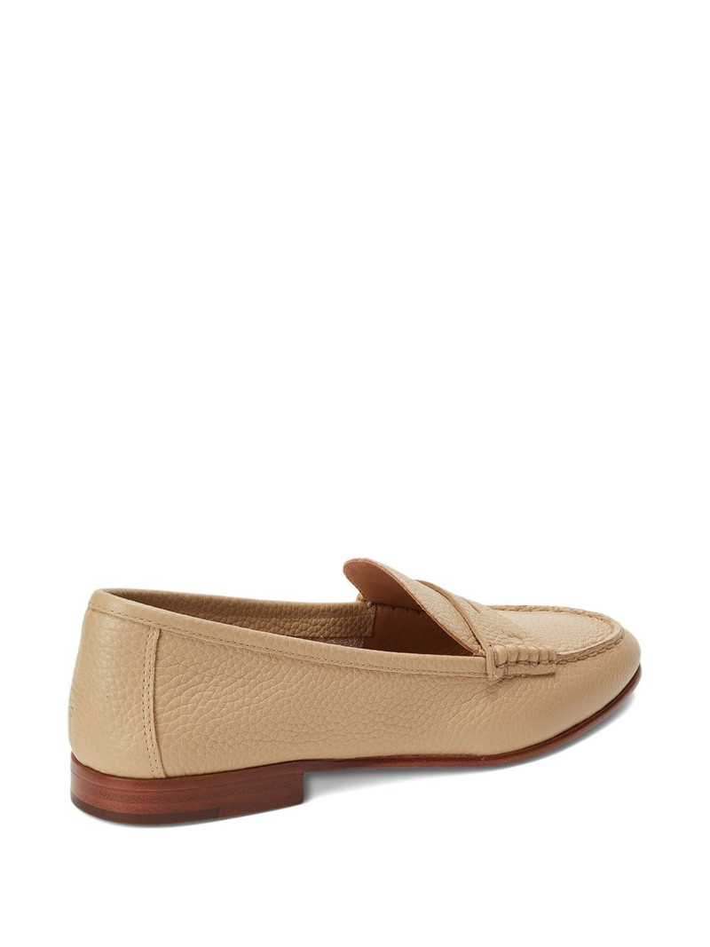 pebble-textured penny loafers 3