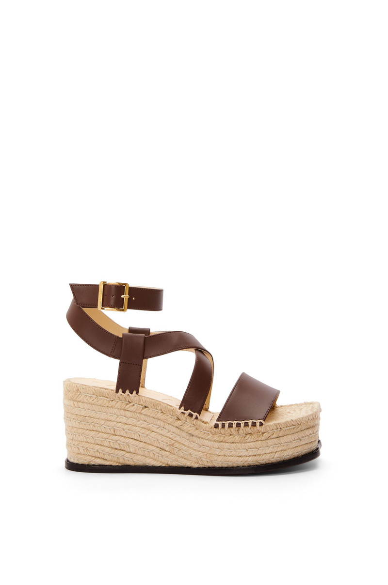 Petal espadrille sandal in calfskin 1