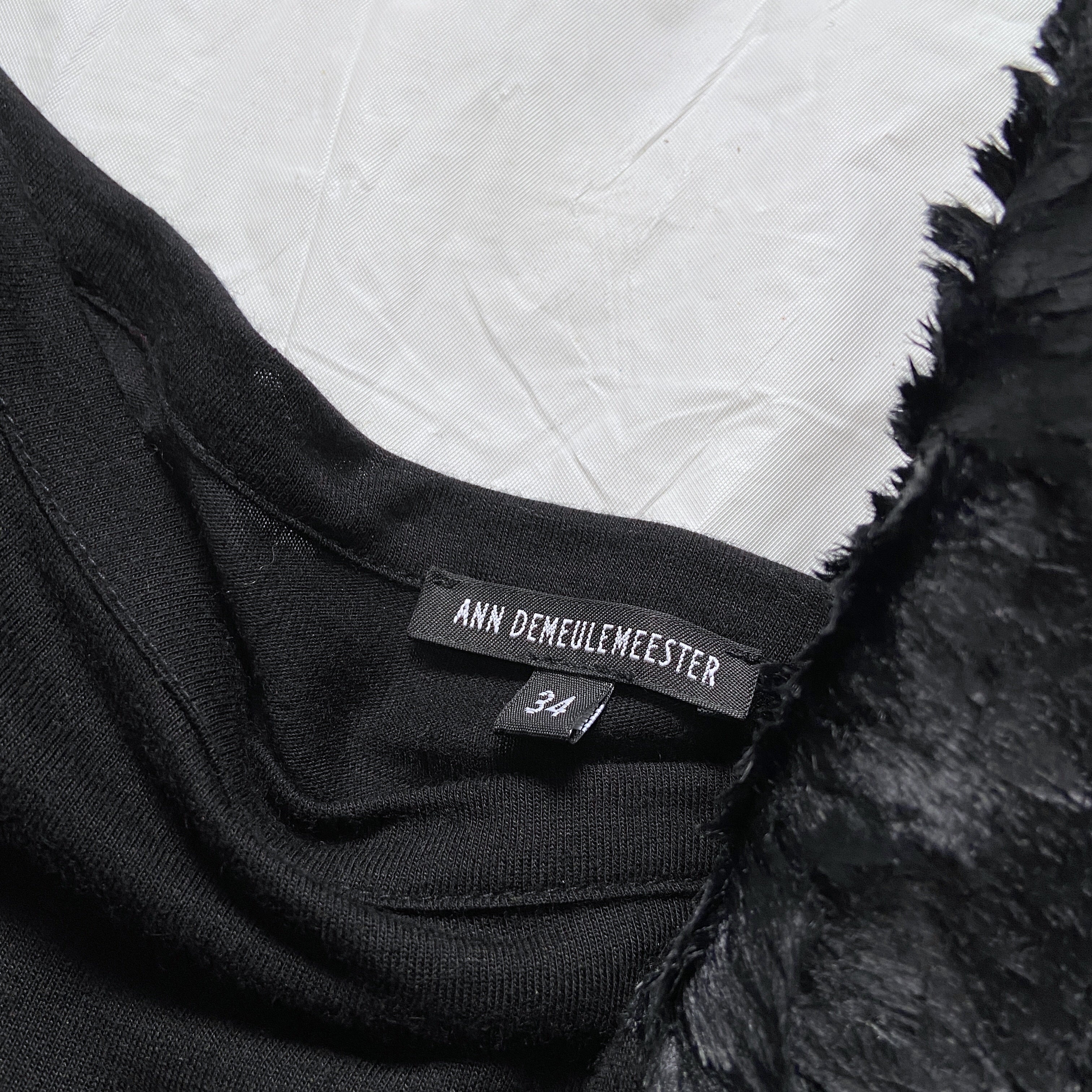 Ann Demeulemeester Feather Sleeve Tee Top - 7