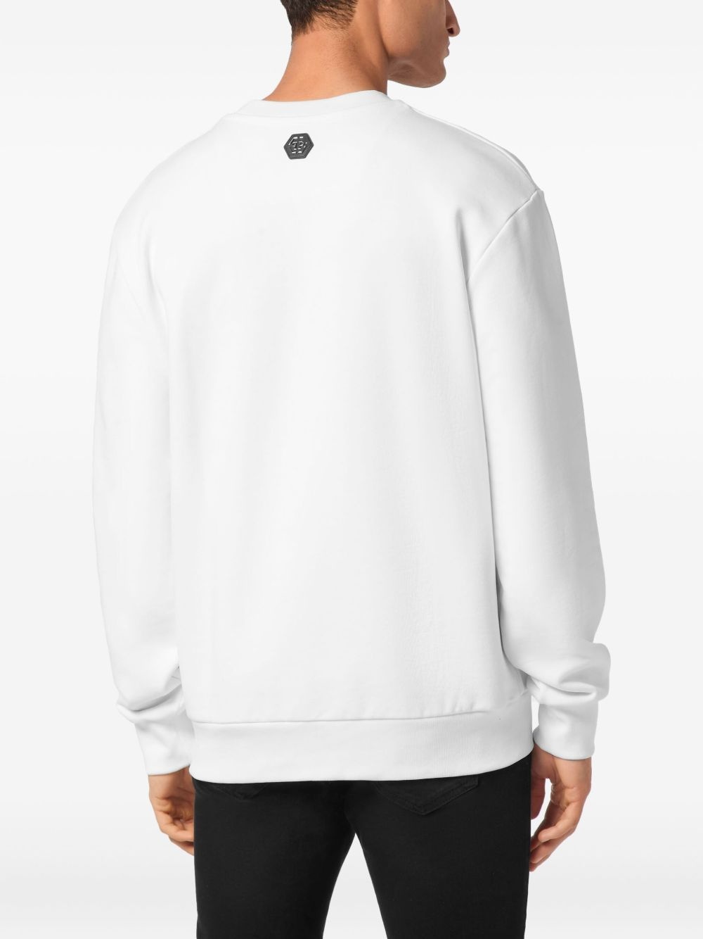logo-embossed sweatshirt - 4