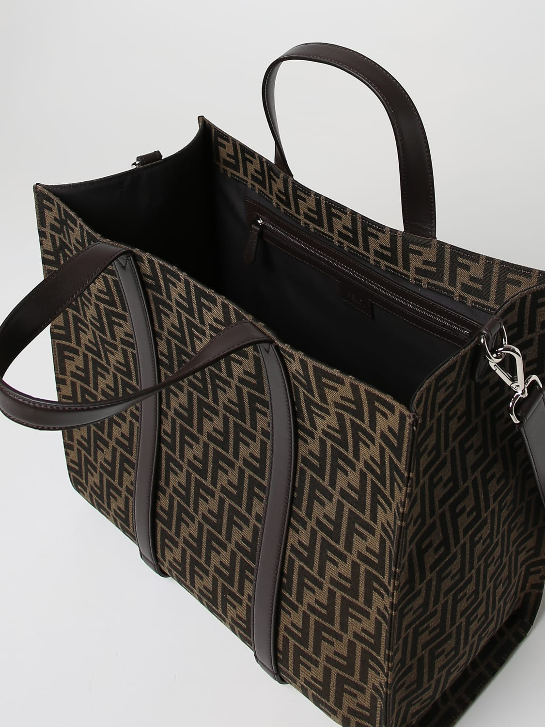 Fendi shopping bag in fabric with jacquard FF monogram - 4