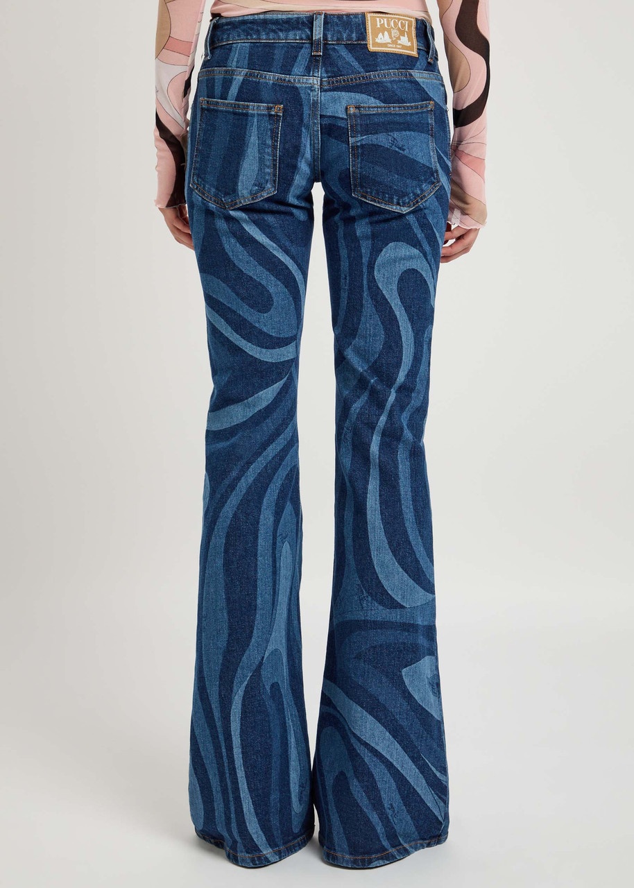 Pucci Wave-printed Flared-leg Jeans - 3