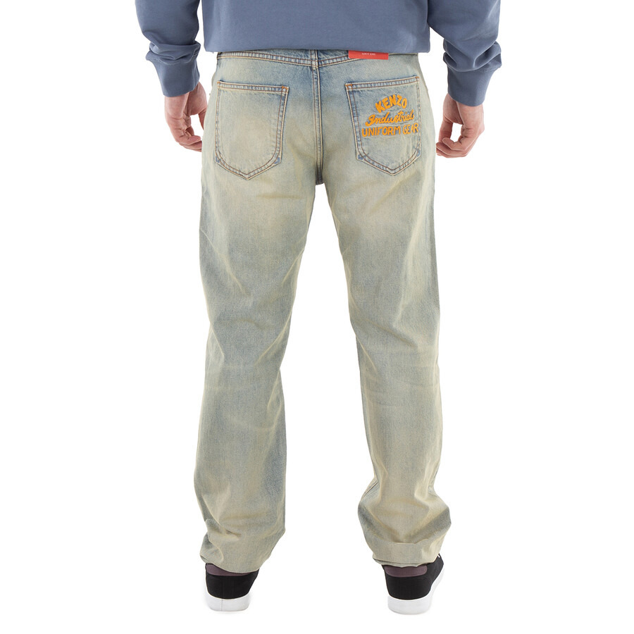 Kenzo Bara Mid-Rise Washed Denim Jeans - 3