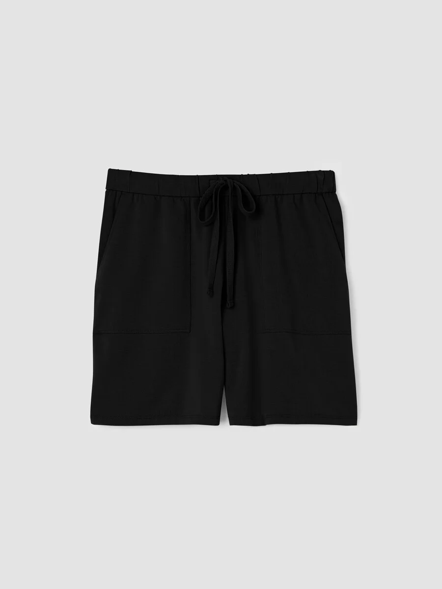 Pima Cotton Stretch Jersey Walking Shorts - 1