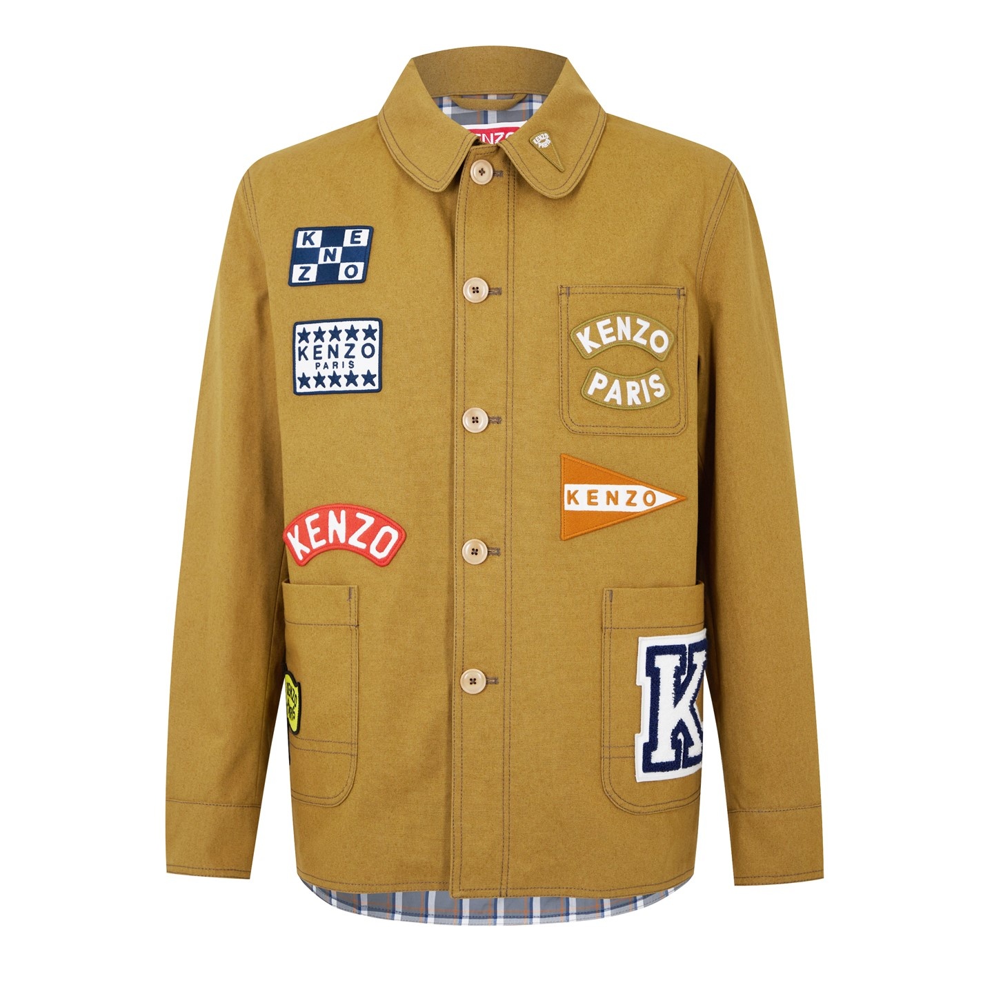 90s KENZO GOLF zip-up purple design nylon jacke
