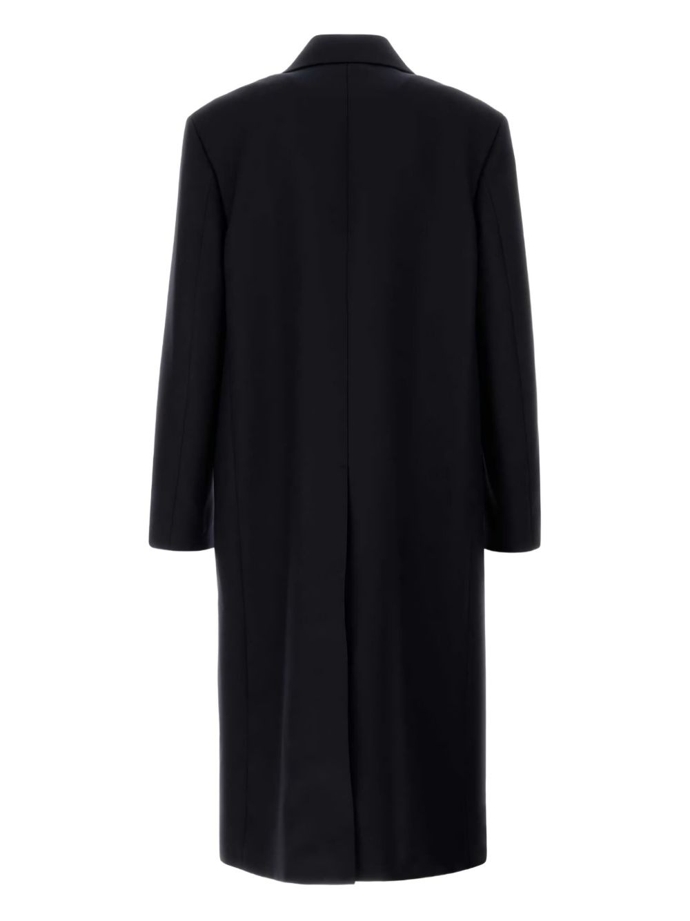 tailored single-breasted coat - 2