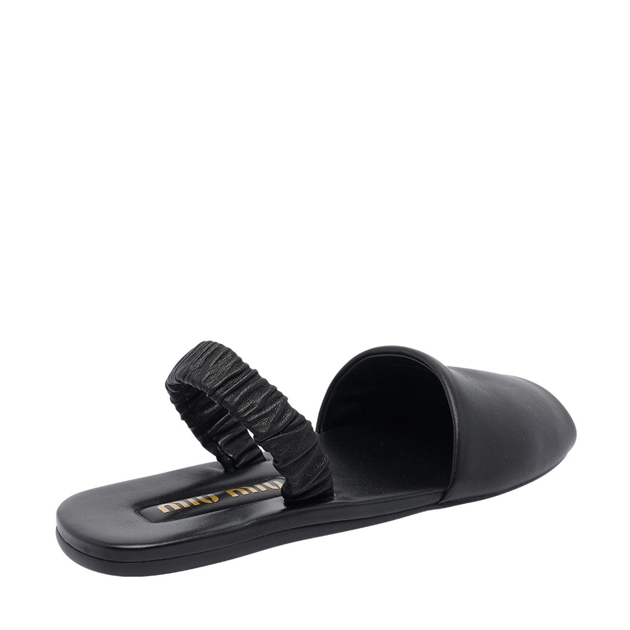 Miu Miu Women Logo Ruches Sandals - 3