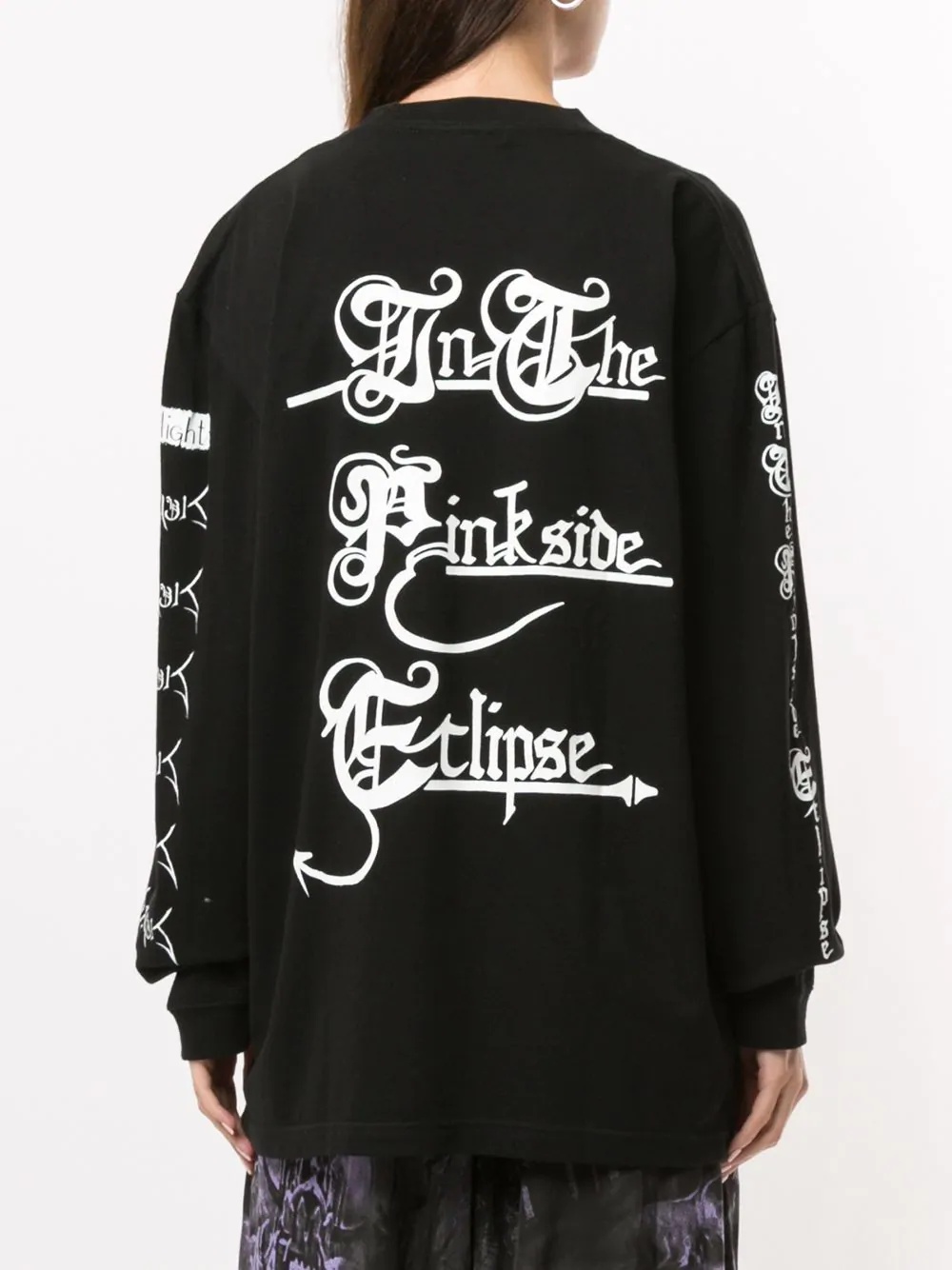 graphic-print long-sleeve top - 4