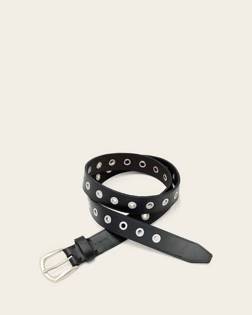 CAL LEATHER EYELET BELT - 1