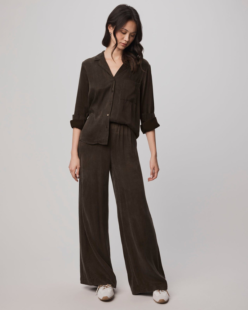 Serena Satin Button Down 3