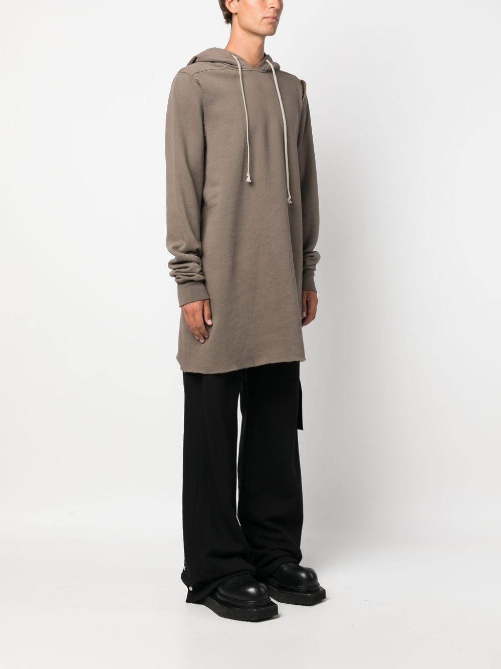cut-out drawstring hoodie - 3