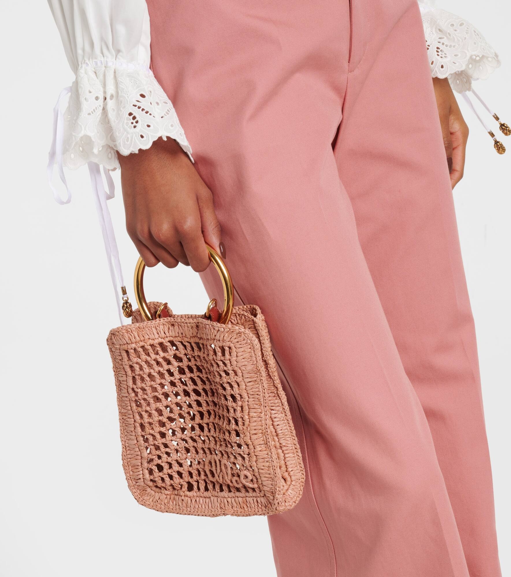 Summer Banana Mini raffia crossbody bag - 2