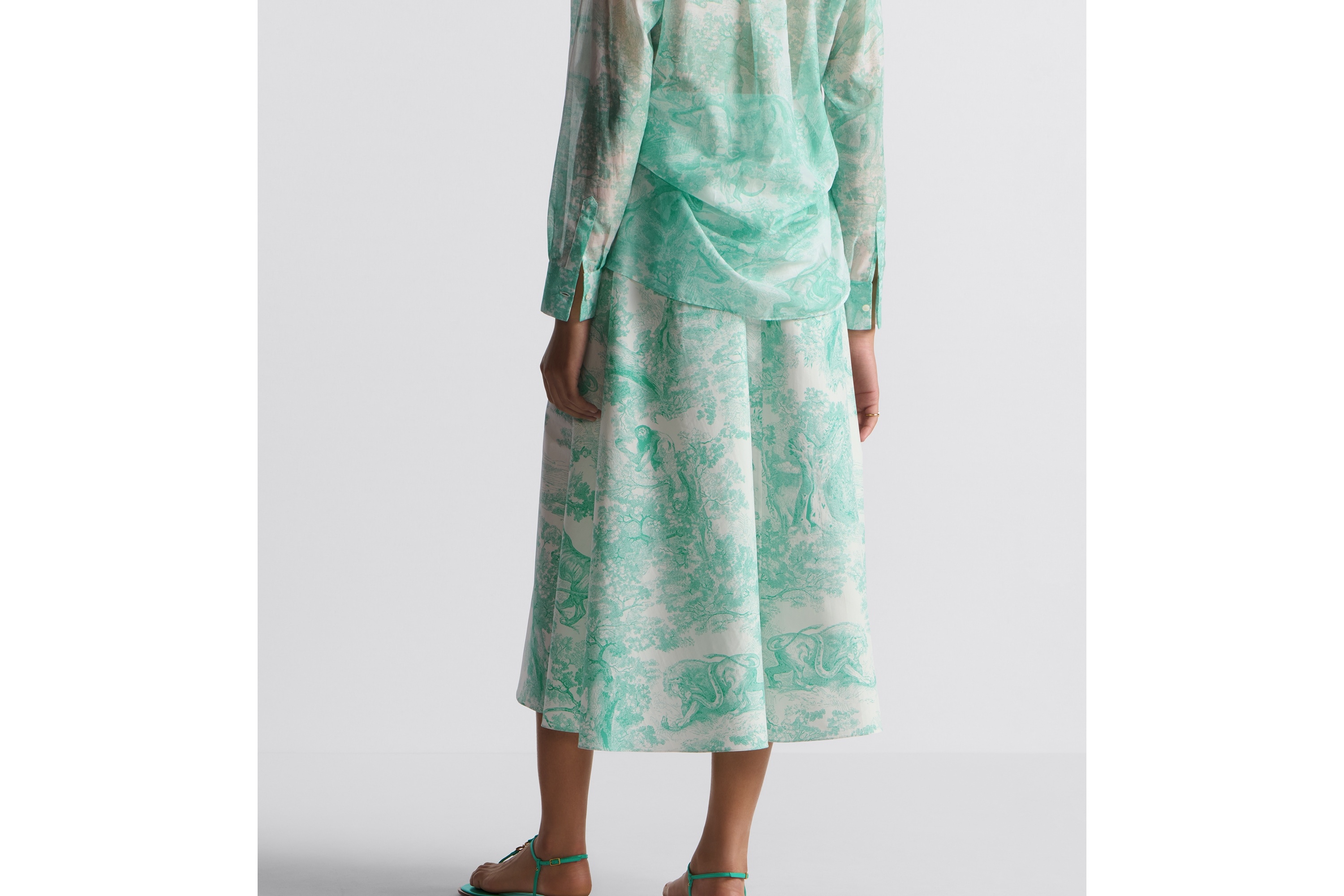 Dioriviera Flared Mid-Length Skirt - 4