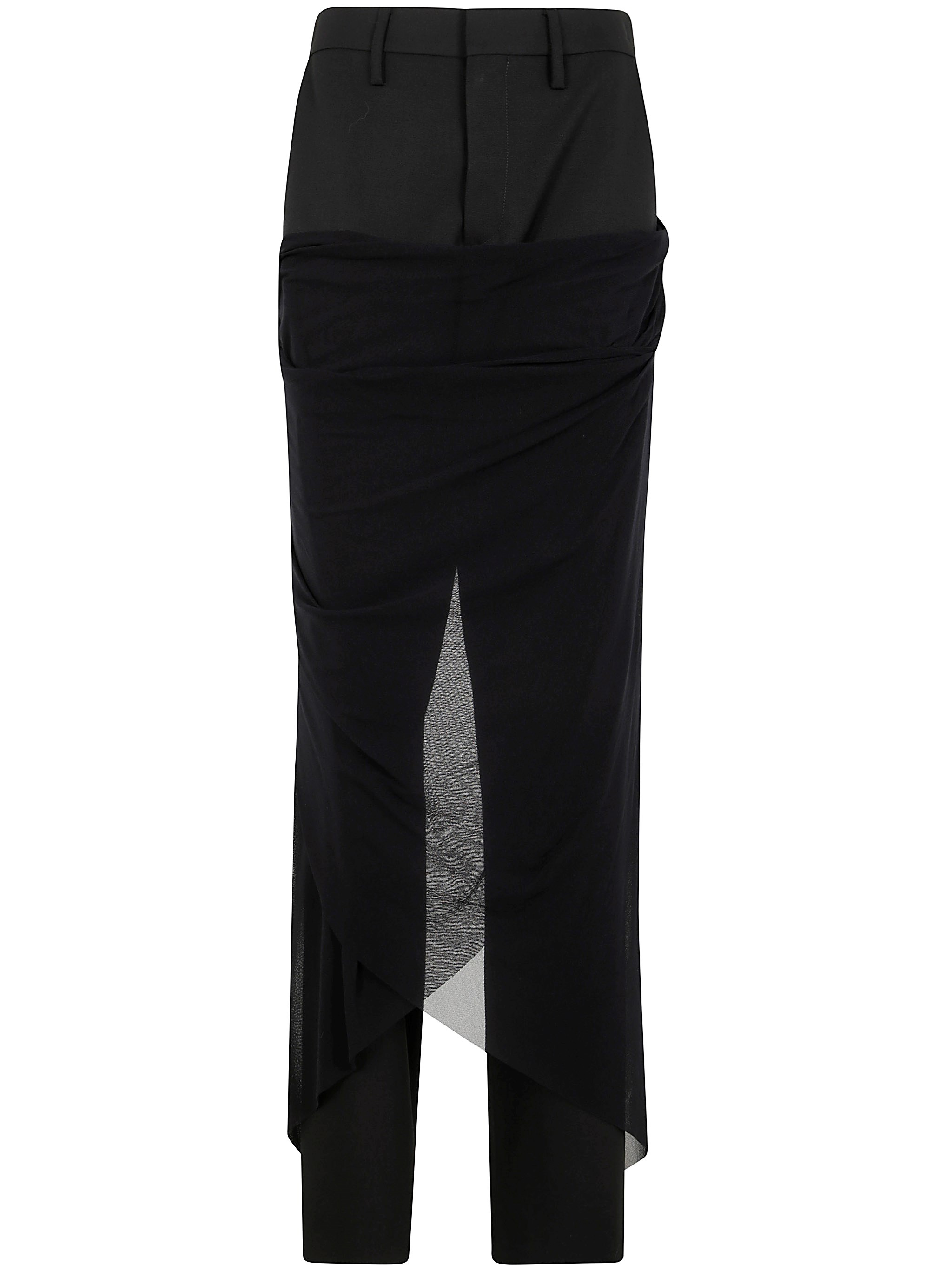 TAILORED PANT WITH MESH SARONG - 1