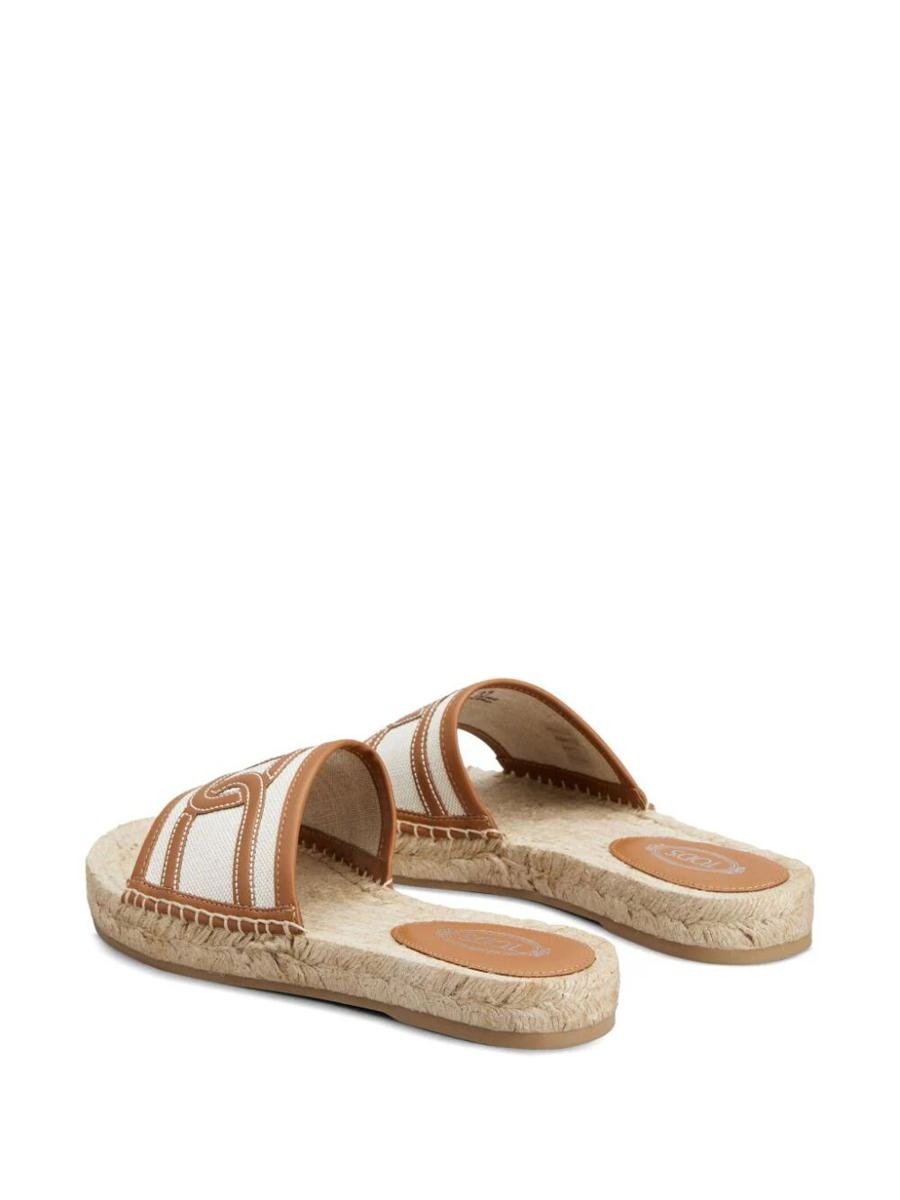 TOD'S RAFFIA SLIPPERS SHOES - 5