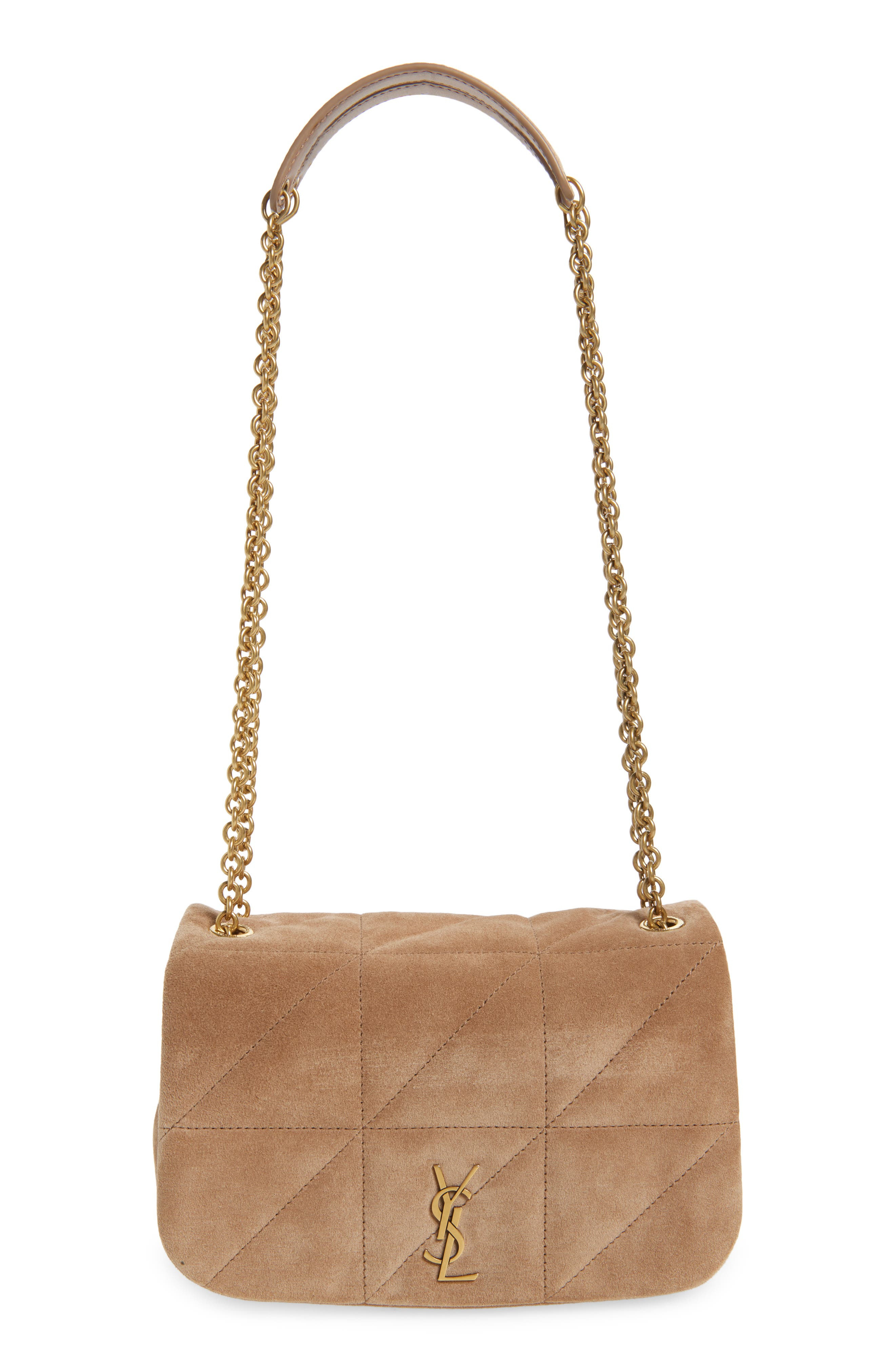 Saint Laurent Jamie 4.3 Patchwork Suede Crossbody Bag in Wister Pink at Nordstrom - 1