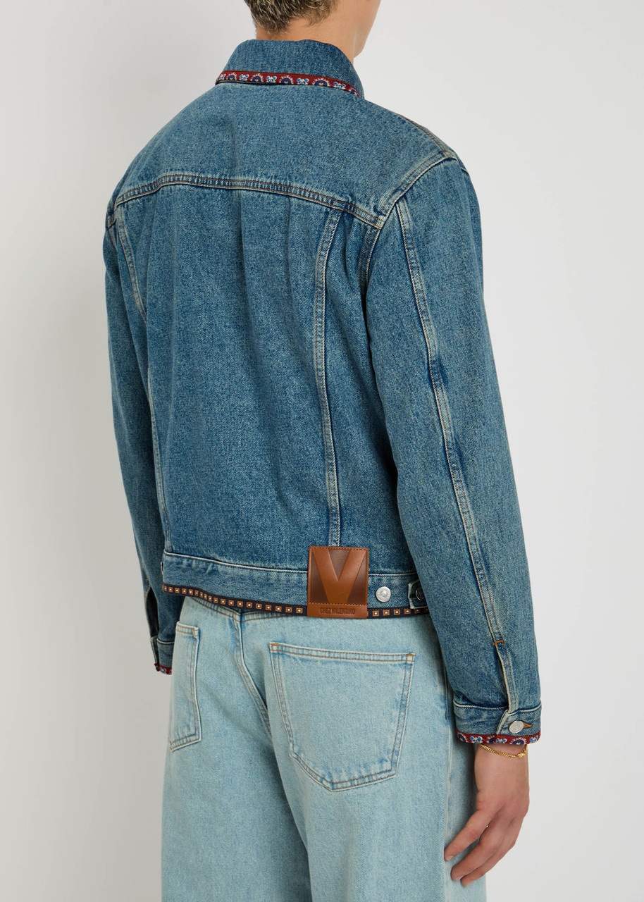 Valentino Garavani Beaded Denim Jacket - 3