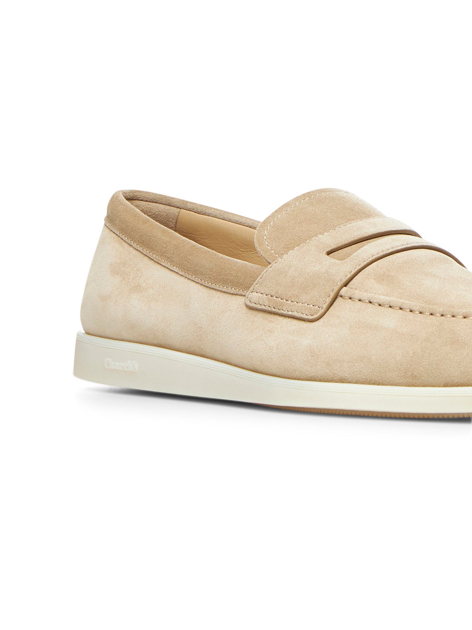 Beige suede Saddle loafers - 4