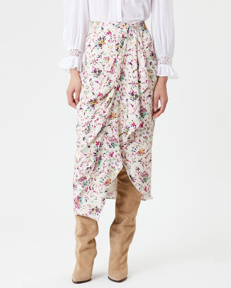 BERTHE FLORAL MIDI SKIRT - 4