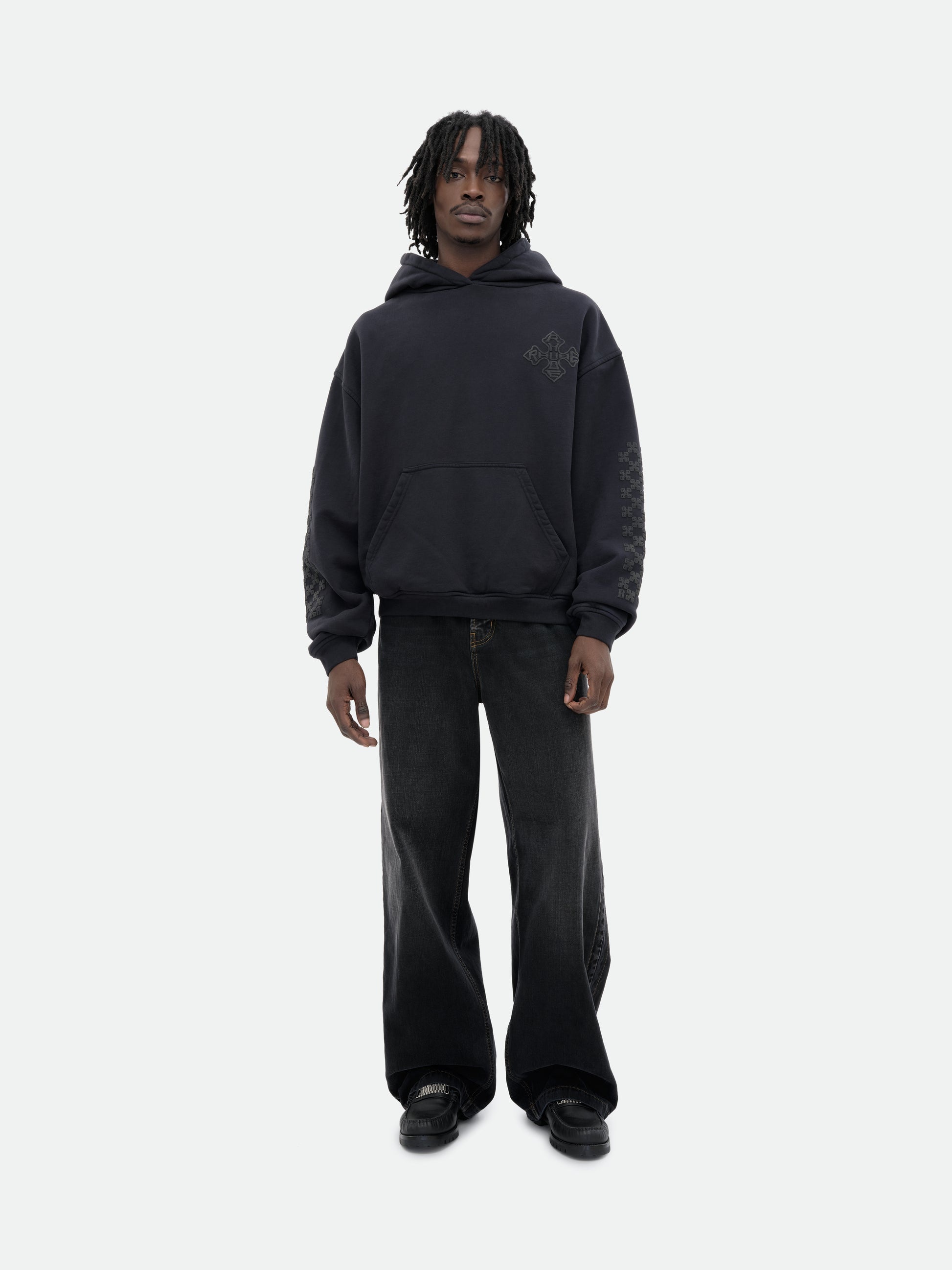 RHUDE CROSS LOGO HOODIE - 2