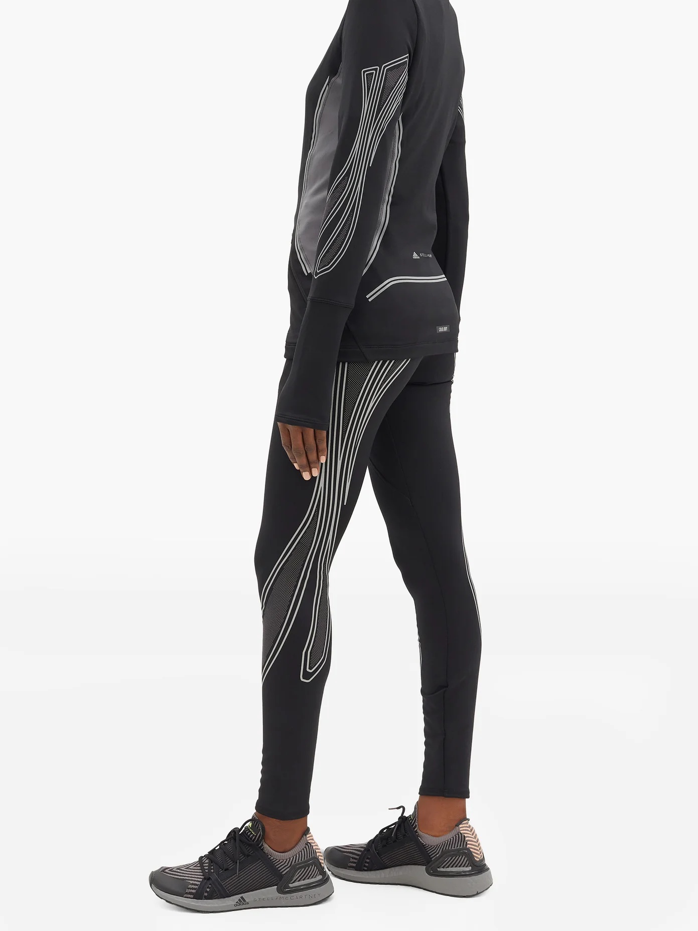 Truepace high-rise reflective-tape leggings - 2