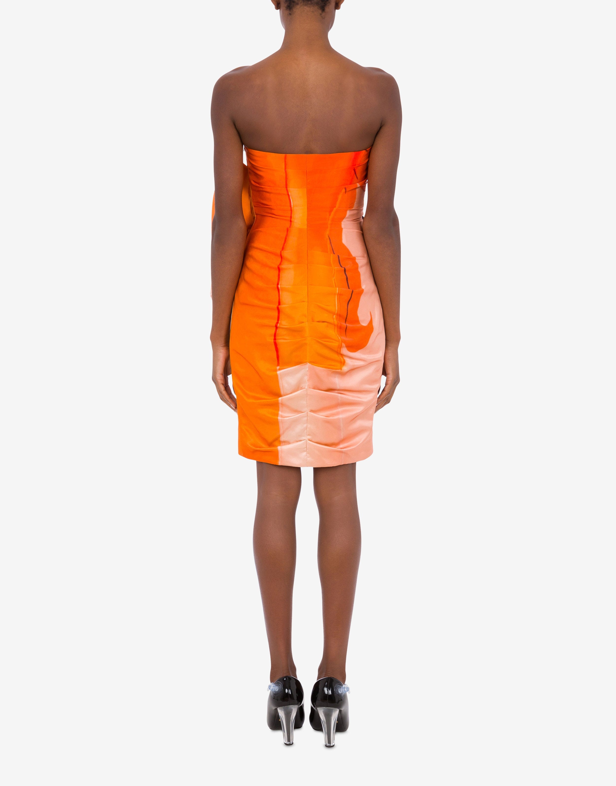 INFLATABLE ANIMAL CRÊPE SATIN DRESS - 3