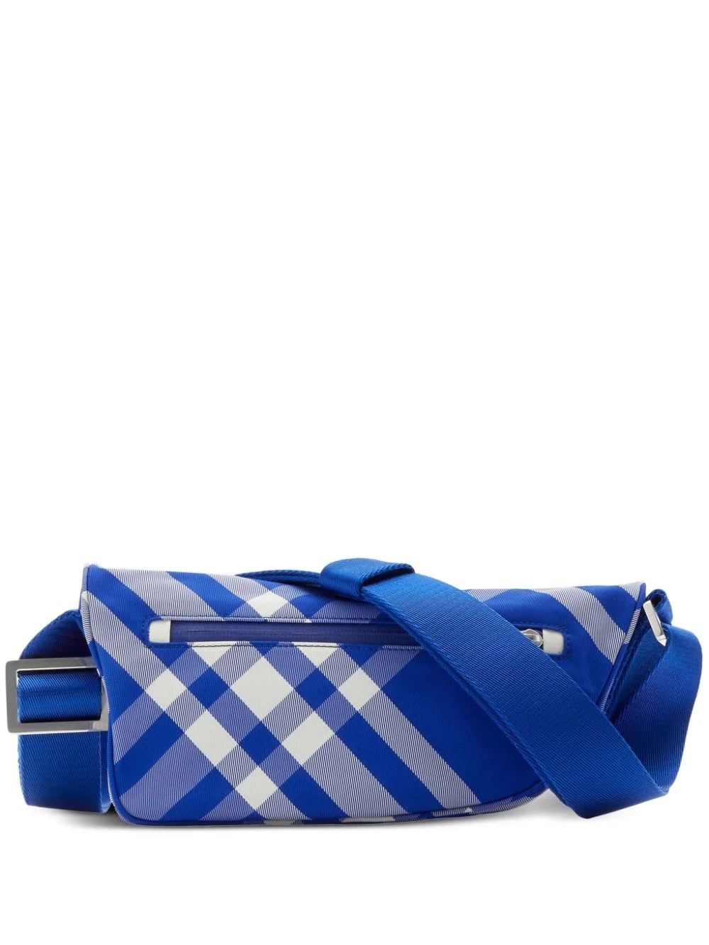 Shield check-pattern messenger bag - 1