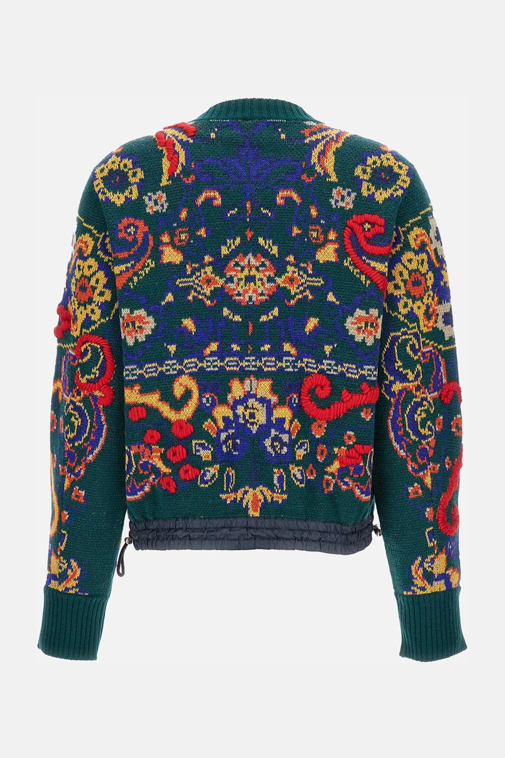 JACQUARD FLORAL PULLOVER - 2