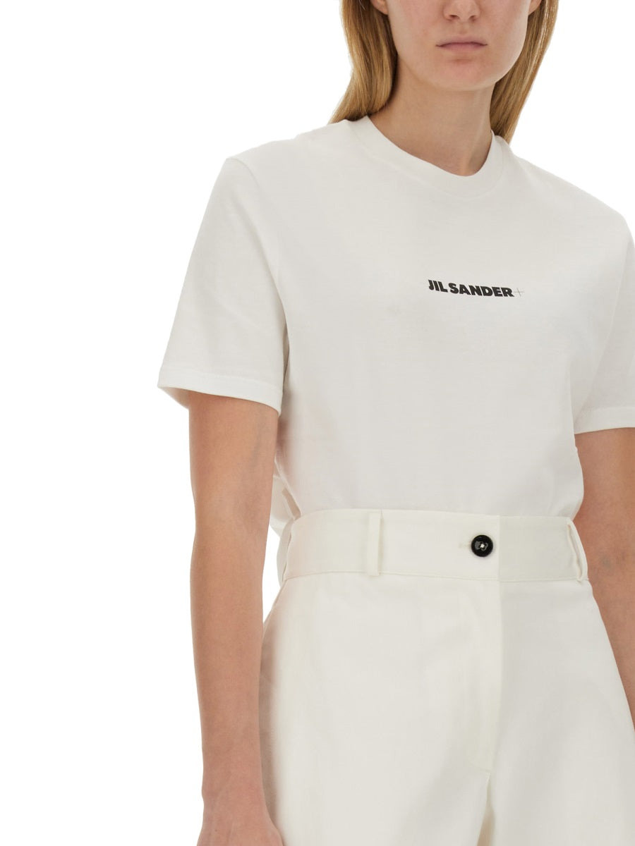 Jil Sander Women T-Shirt With Logo - 4