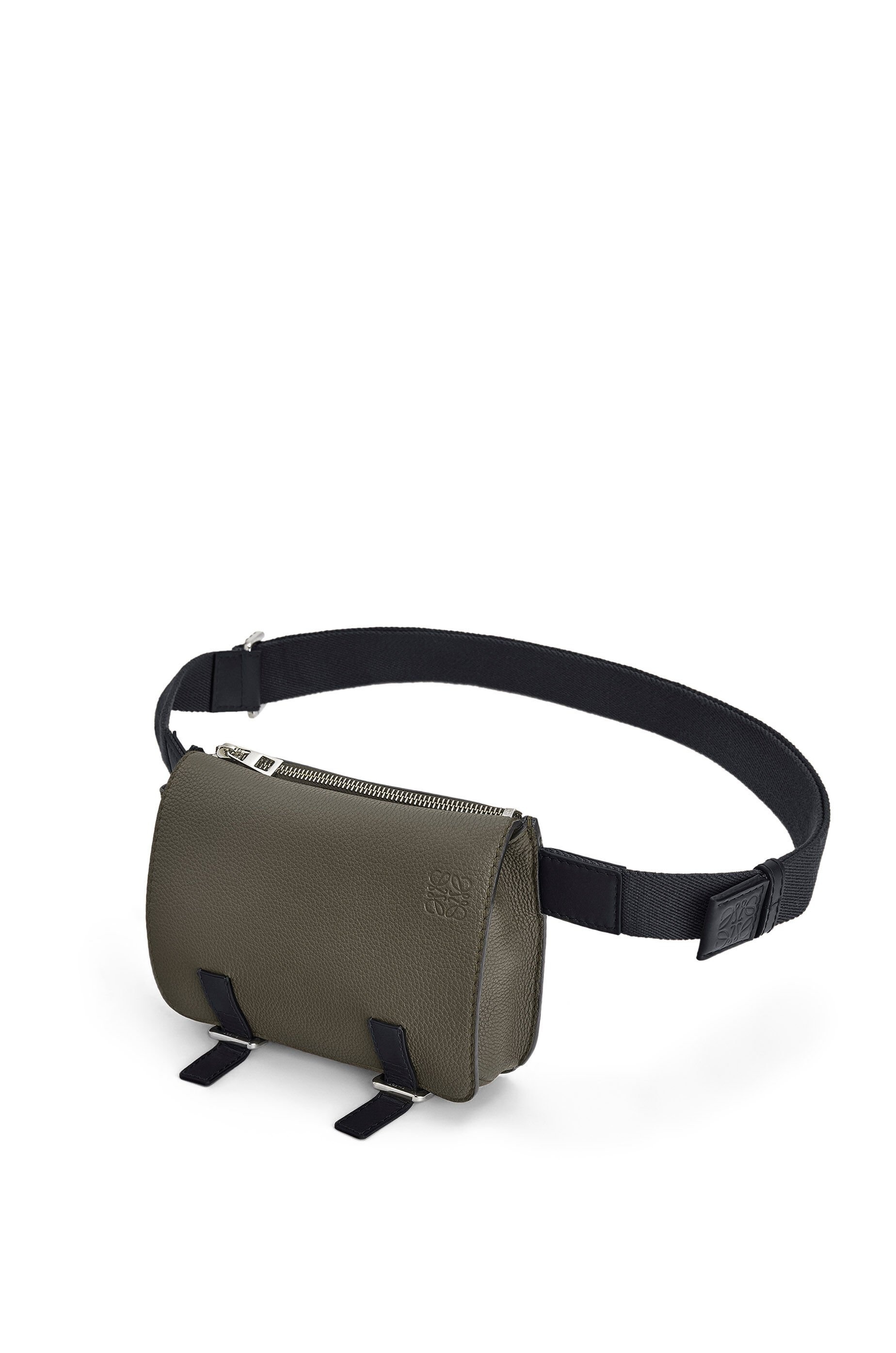 Military bumbag in soft grained calfskin - 4