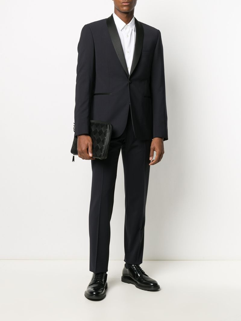 shawl-lapel tuxedo jacket - 2