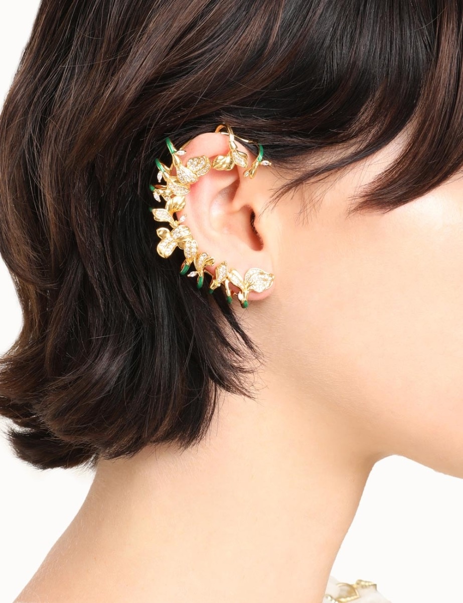 SMALL FLORAL EAR CUFF - 2