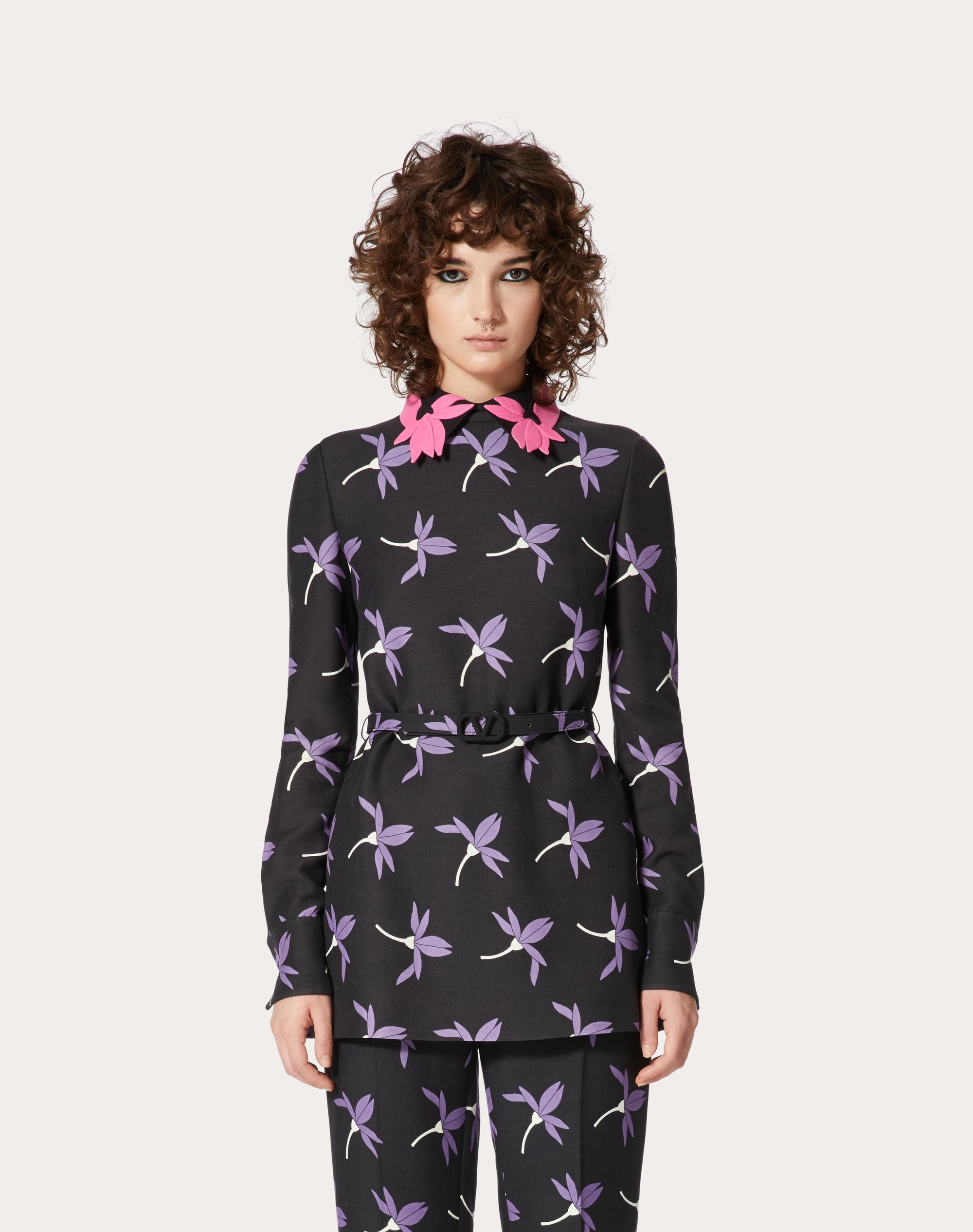 PRINTED CREPE COUTURE TOP - 3