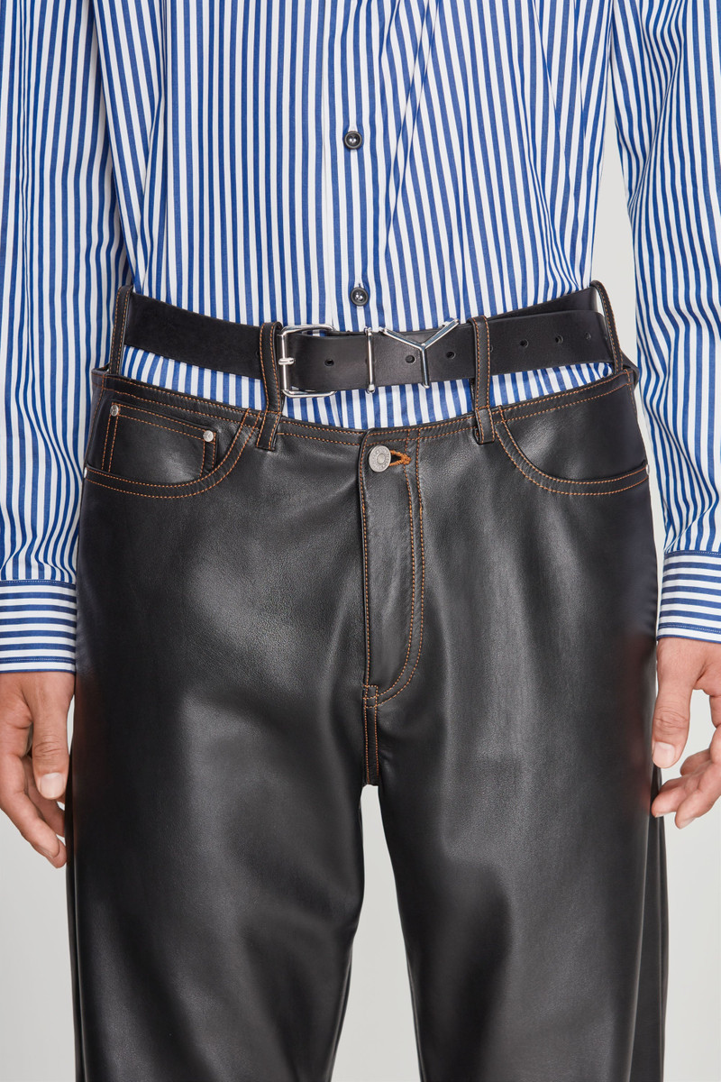 Y Belt Leather Pants 3