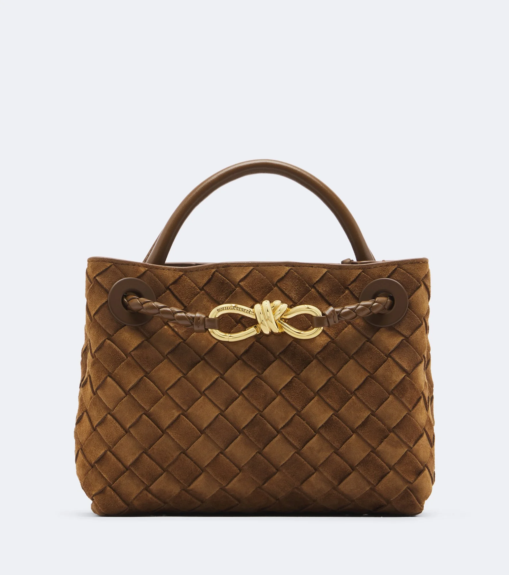 Andiamo Mini suede top-handle bag - 1