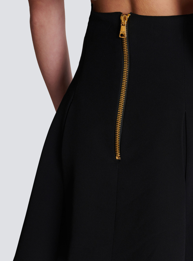 Pleated crepe tulip skirt 8