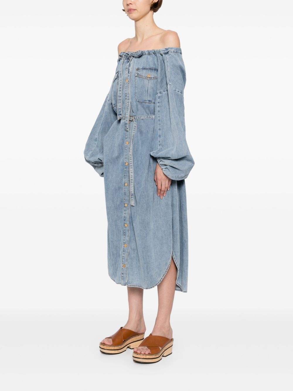 denim midi tunic - 3