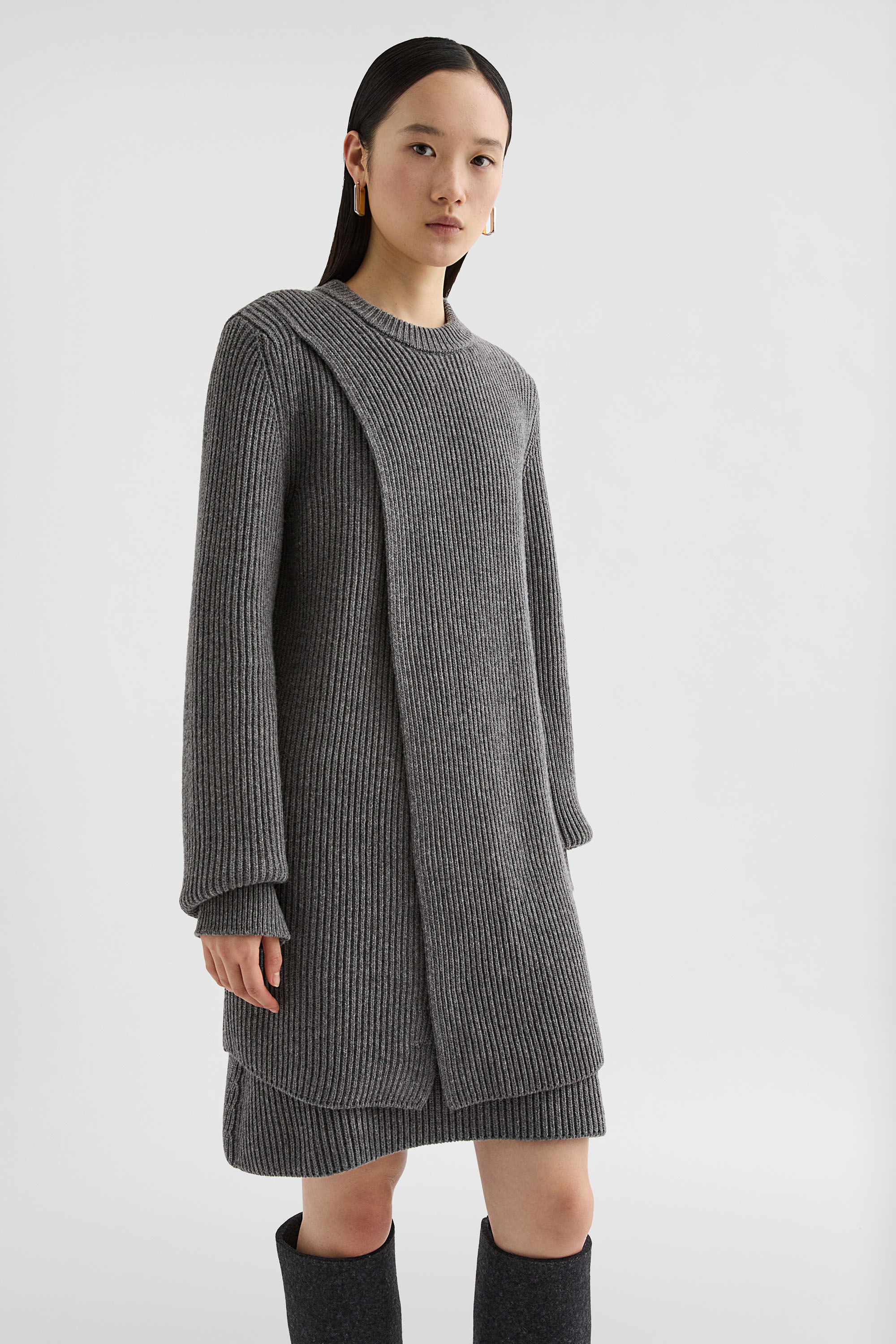 Midweight Wool Mini Dress - 3