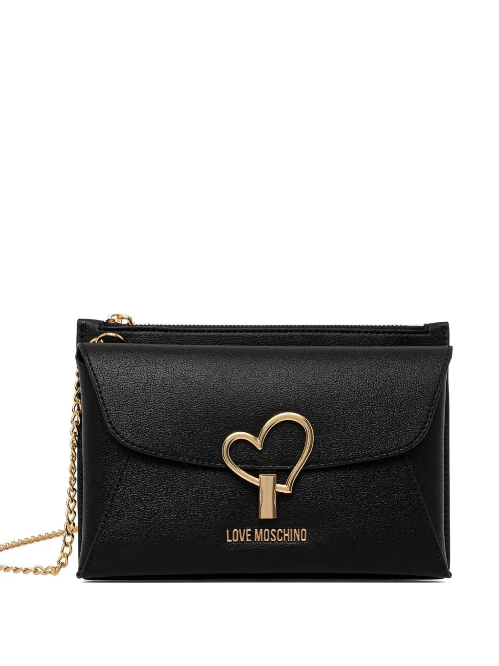 heart-appliqué cross body bag - 1