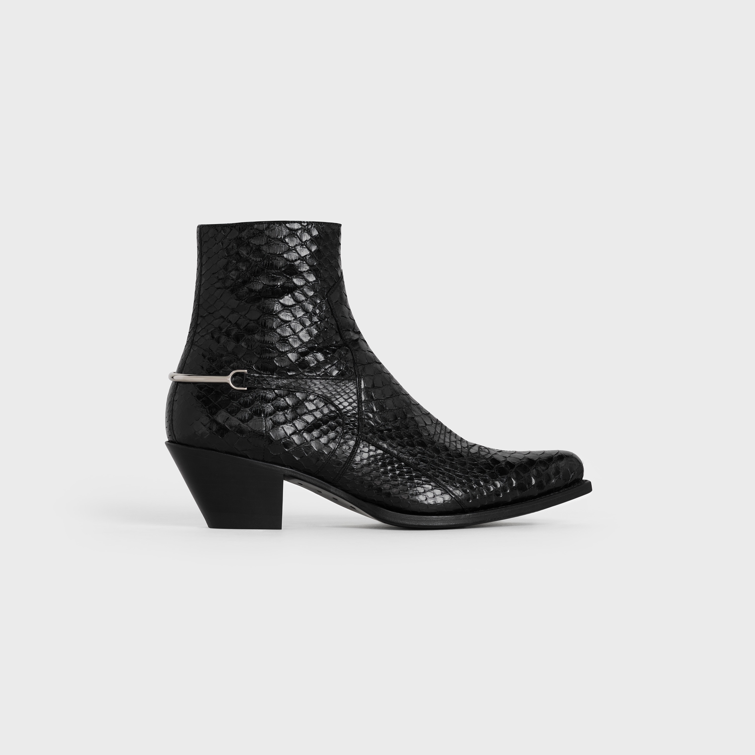 CELINE BERLIN BOOTS CAVALRY ZIPPED BOOT IN SHINY PYTHON - 1