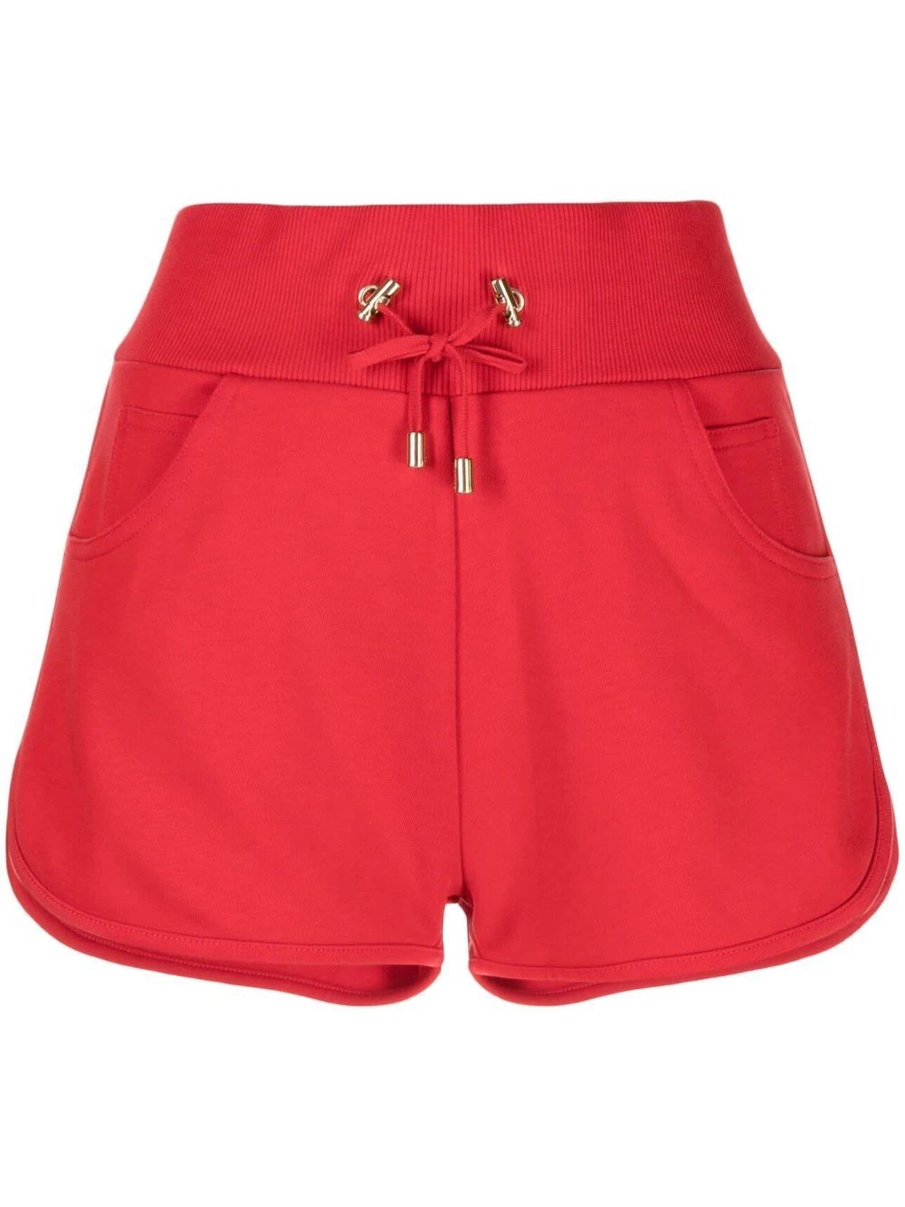 contrast-pocket drawstring shorts - 1