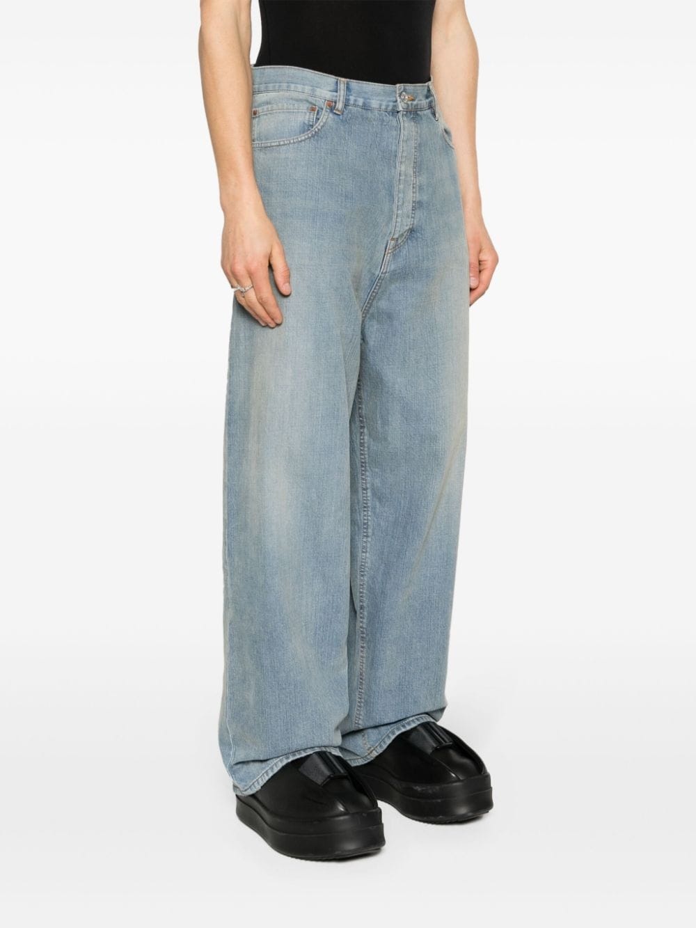 mid-rise wide-leg jeans - 3