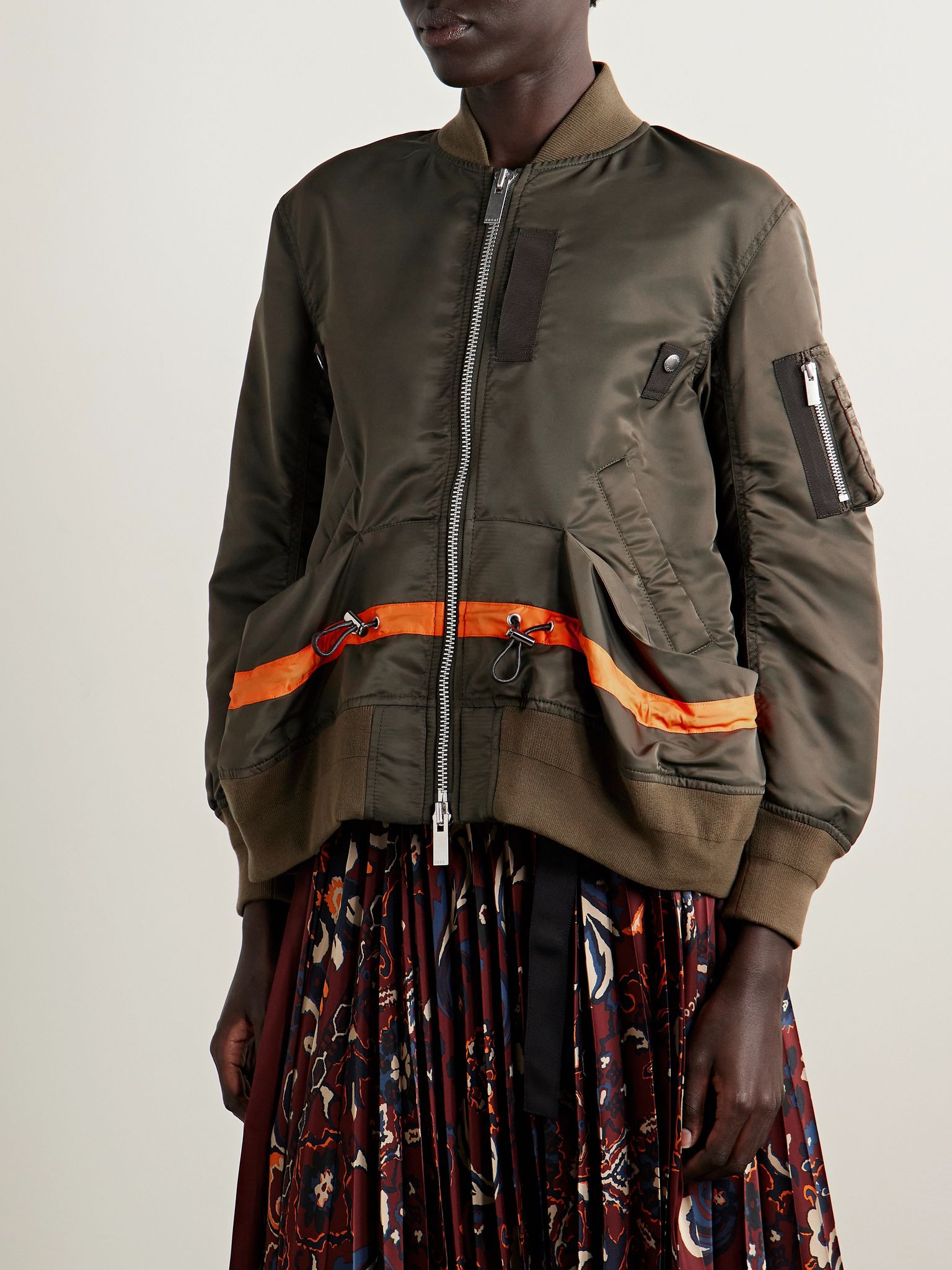 Shell bomber jacket Dark green - 3