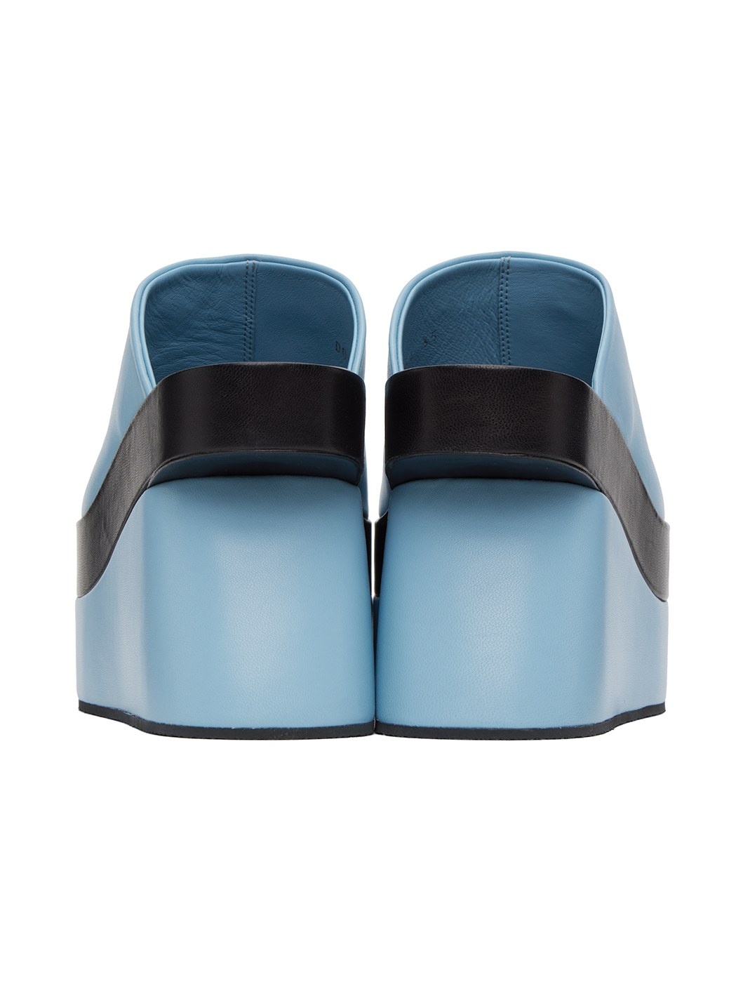 Blue Wedge Heeled Sandals - 2