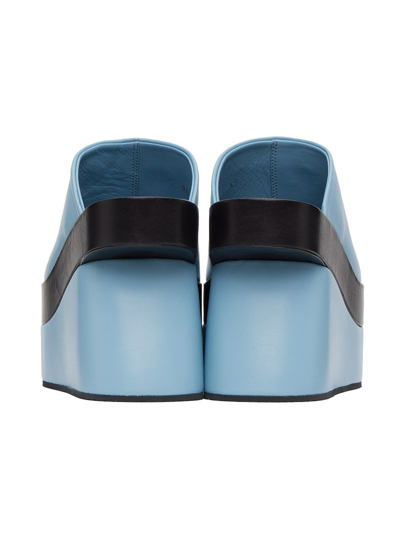 Blue Wedge Heeled Sandals 2