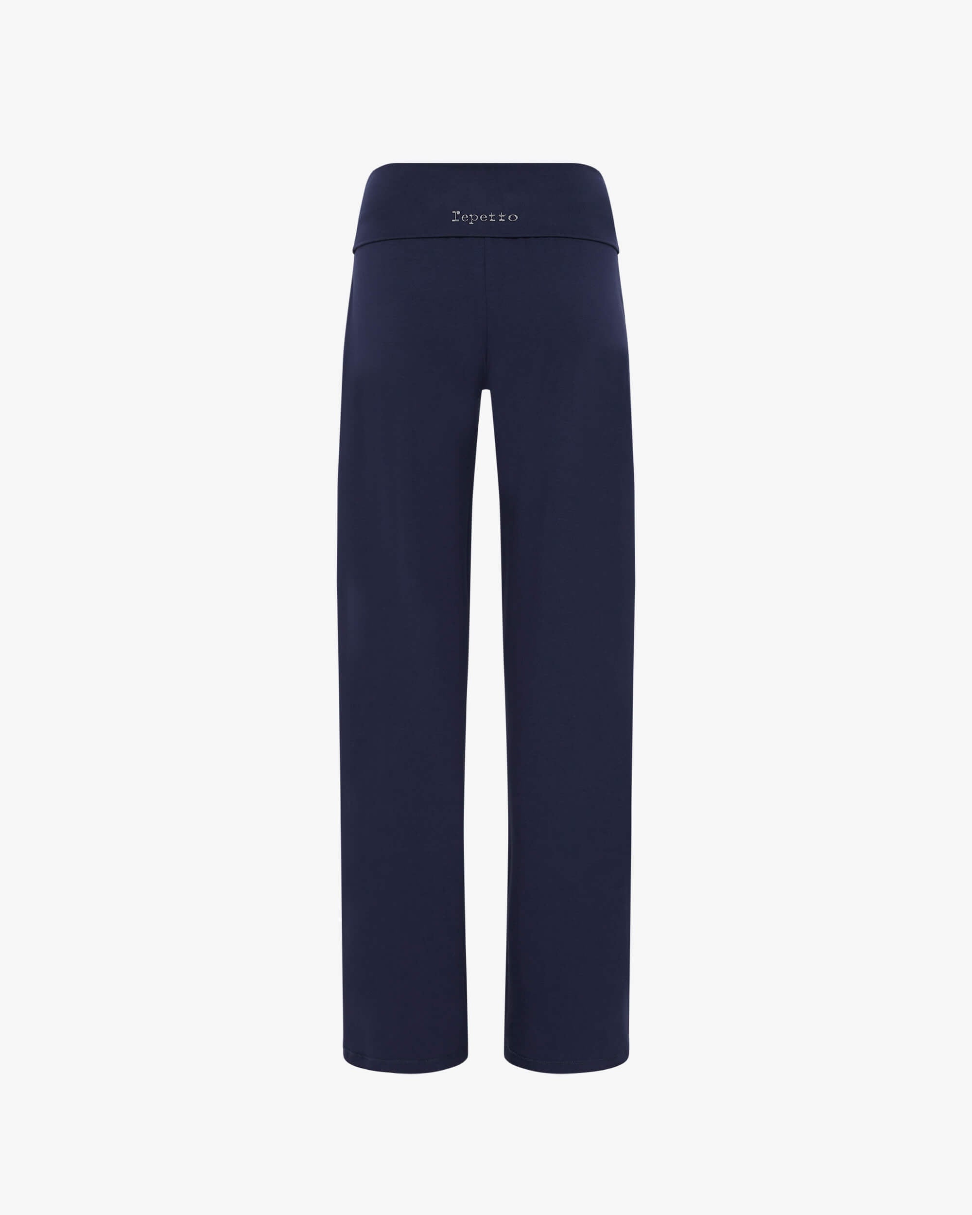 Viscose jazz pants with fold over waistband - 3