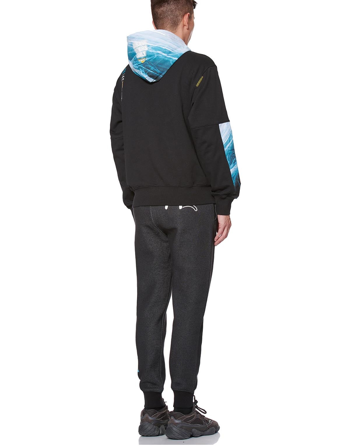 Glacier Print Panel Hoodie - 6