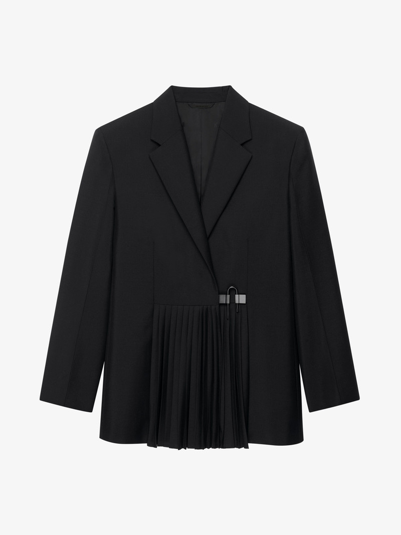 JACKET IN WOOL WITH PLEATS DETAILS 1