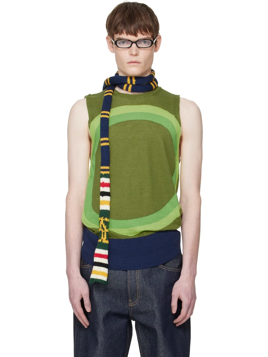 Green Vortex Tank Top - 1